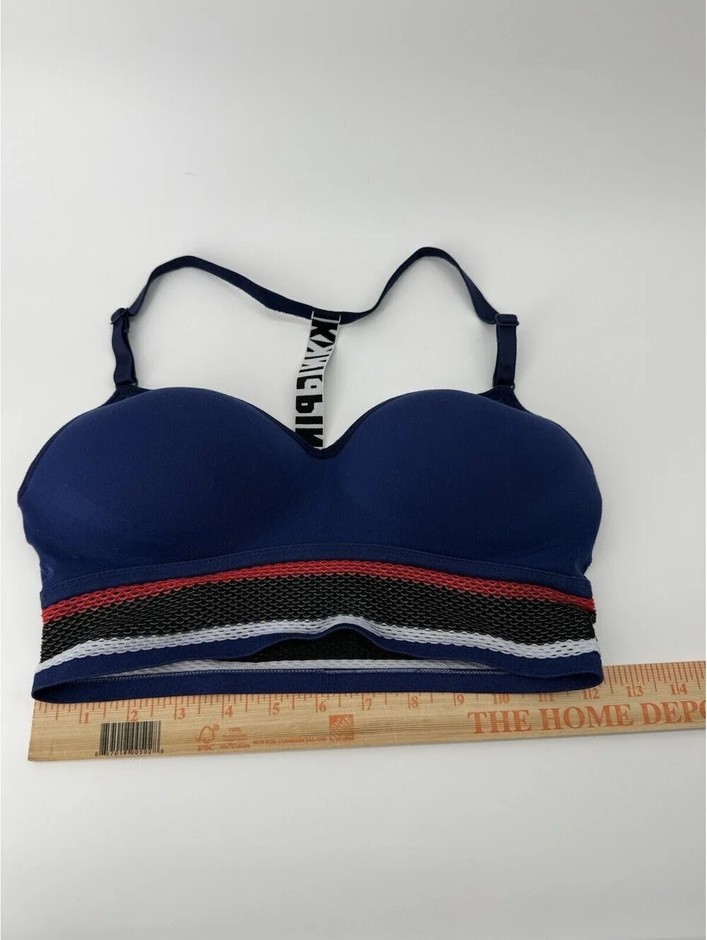PINK Victoria’s Secret Wireless Sports Bra Lined M Blue (2551)
